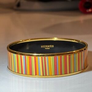 Hermes Multicolor Striped Bracelet